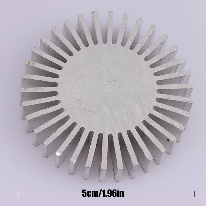 COB-Dissipateur thermique LED en alliage d'aluminium, 50mm de diamètre, 3 ~ 7W, haute puissance