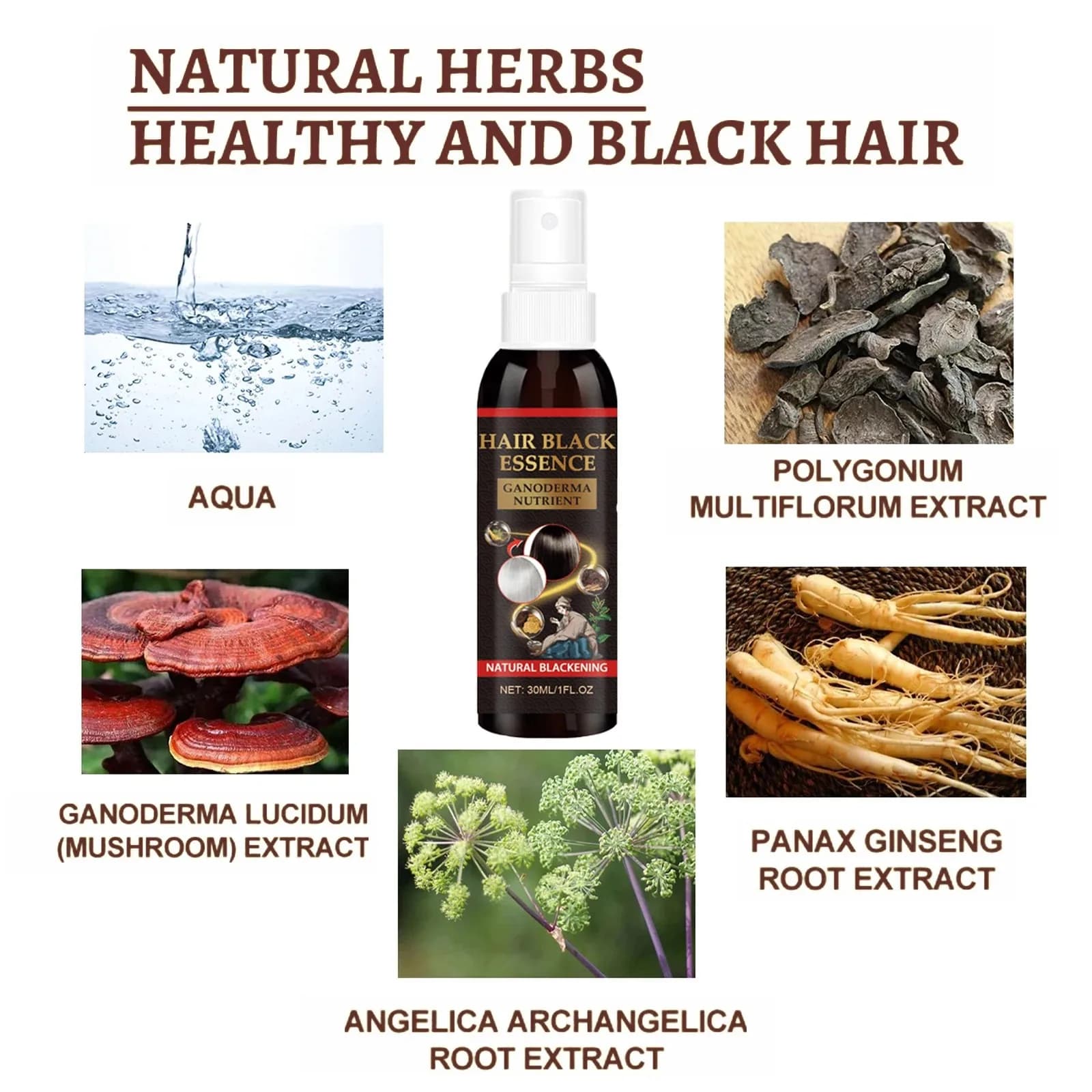 Sérum pour cheveux blancs à noirs, gris et blancs, réparation de couleur naturelle, nutrition, soin Anti-gris pour hommes et femmes * 5 & JI^