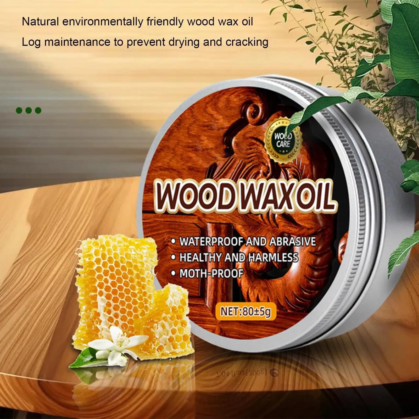 Huile de cire d'abeille Portable spécifique au bois