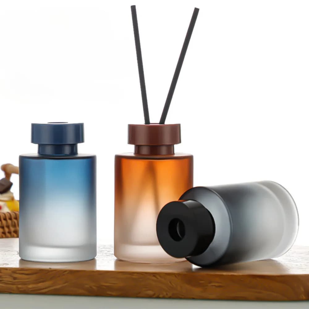 Bouteille de diffuseur en verre vide de 120ML, pot de diffuseur d'aromathérapie rechargeable, conteneur pour diffuseur de roseaux de remplacement, bricolage, salle de bain à domicile