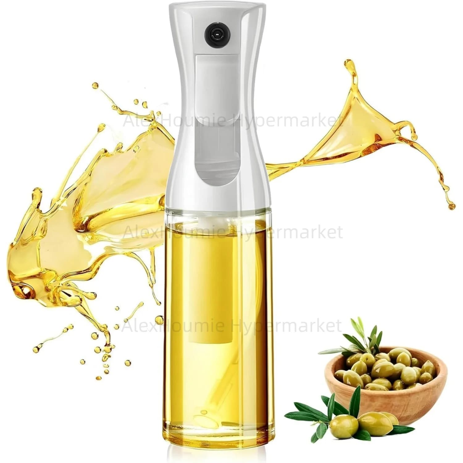 Pulvérisateur d'huile de cuisine pour la cuisson de barbecue, bouteille de pulvérisation d'huile d'olive avec poignée antidérapante, bouteilles de pulvérisation d'huile pour une alimentation saine