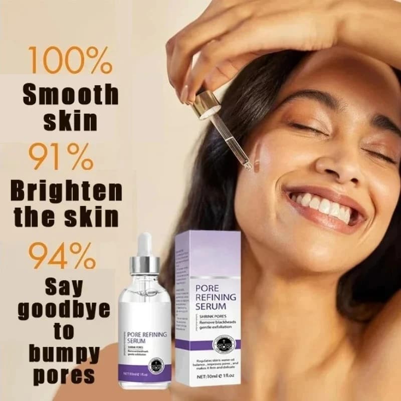 Sérum Réducteur de Pores UPD pour le Visage, Élimination des Pores Dilatés, Essence Raffermissante pour Minimiser les Pores, Soin de la Peau, Beauté, Peau Raffermie