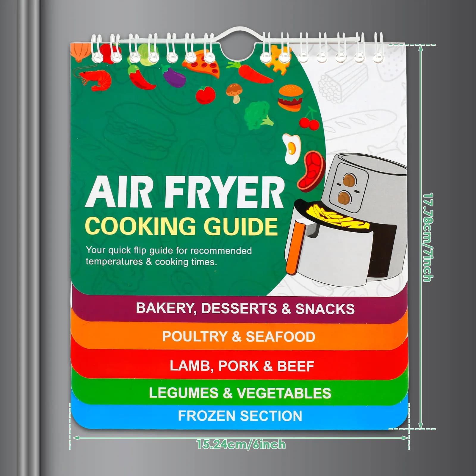 Papier de recettes pour friteuse à air multifonctionnel