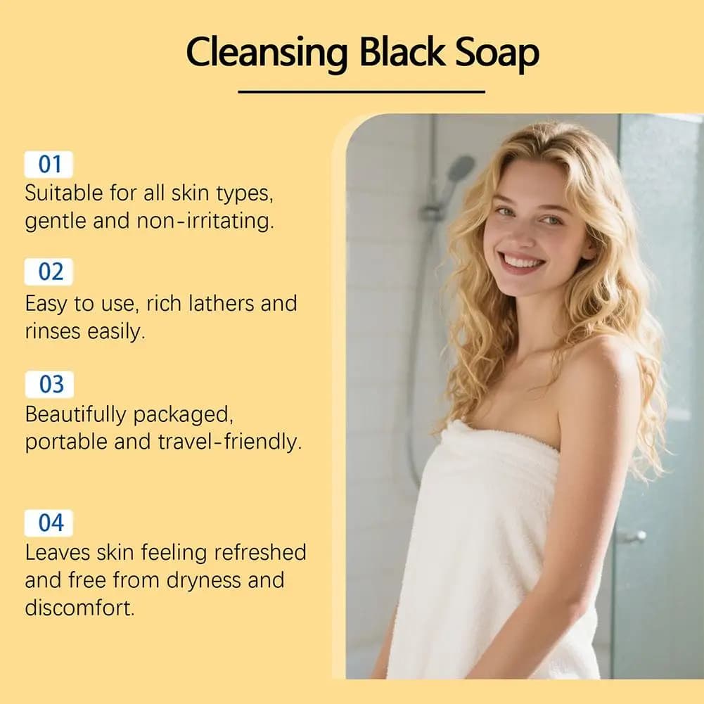 Savon noir naturel pour tous types de peau
