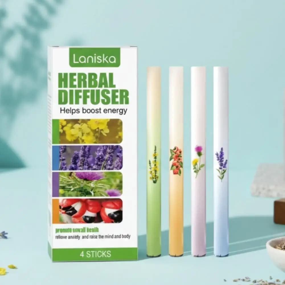 Bâton d'arôme à base de plantes Portable avec parfum de menthe de thym de camomille