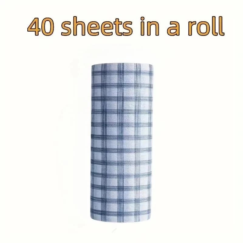 2 rouleaux de chiffons jetables lavables, épaissis, dégraissants, produits de nettoyage sans huile, accessoires de cuisine