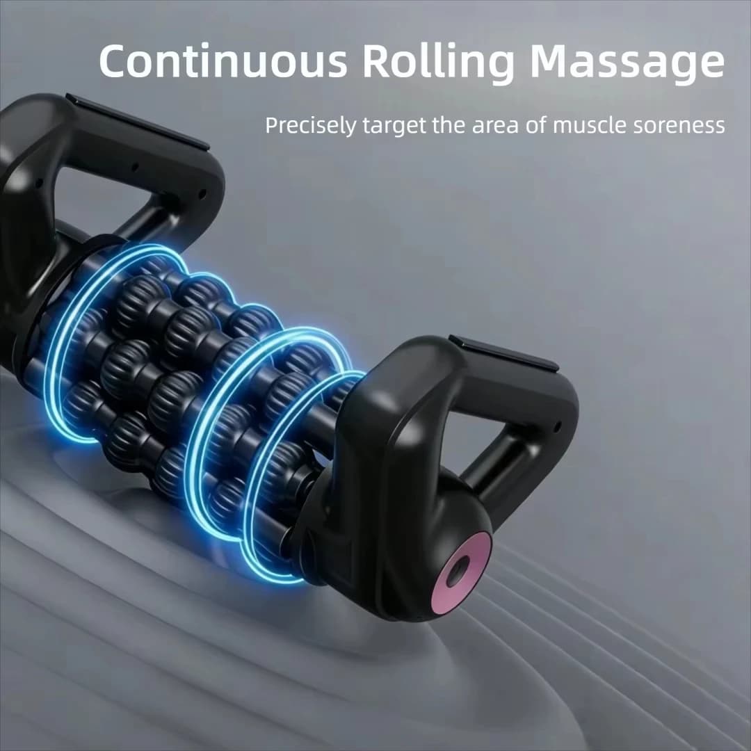 Masseur électrique multifonctionnel à rouleaux pour la relaxation musculaire de tout le corps, colonne de yoga automatique pour un soulagement des tissus profonds