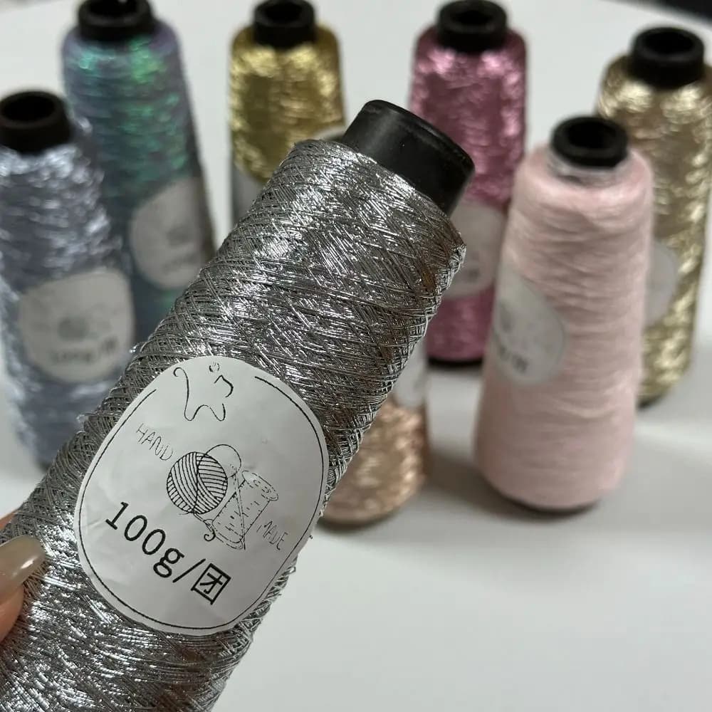 Fil Métallique Multicolore Or et Argent 100g/Rouleau, Diamètre 0,8mm, Accessoires de Crochet, Fournitures de Tissage à la Main