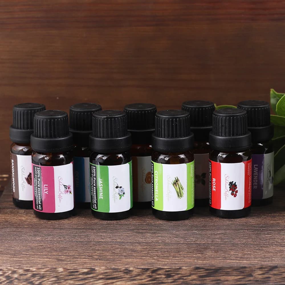 Huiles essentielles de lavande naturelles pures, 10ml, pour diffuseur, humidificateur, aromathérapie, huile aromatique au jasmin et à la vanille, pour soins de la peau, savon de bricolage