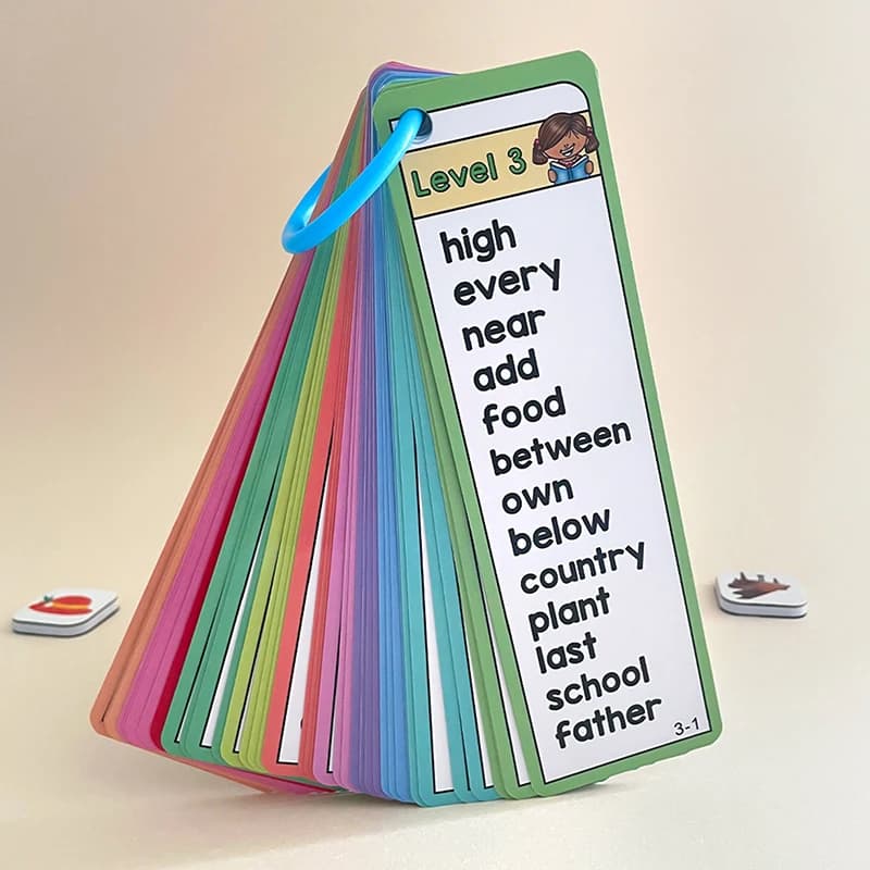 1000 cartes flash de mots fréquents, liste de mots, cartes flash de mots à haute fréquence, matériel pédagogique ESL, construction du vocabulaire
