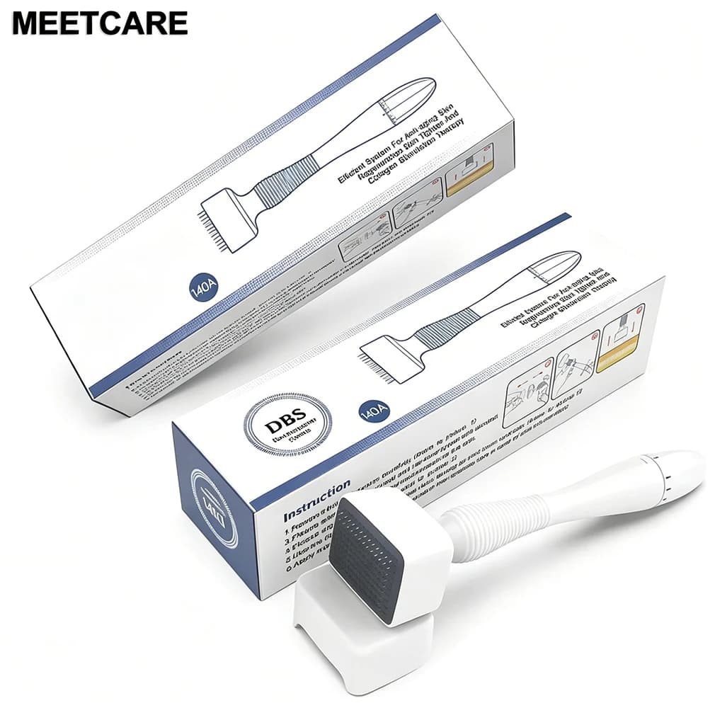 Derma tampon rouleau DRS140A & 140A longueur d'aiguille réglable Microneedle Derma système de roulement Dermastamp beauté outil de soins de la peau