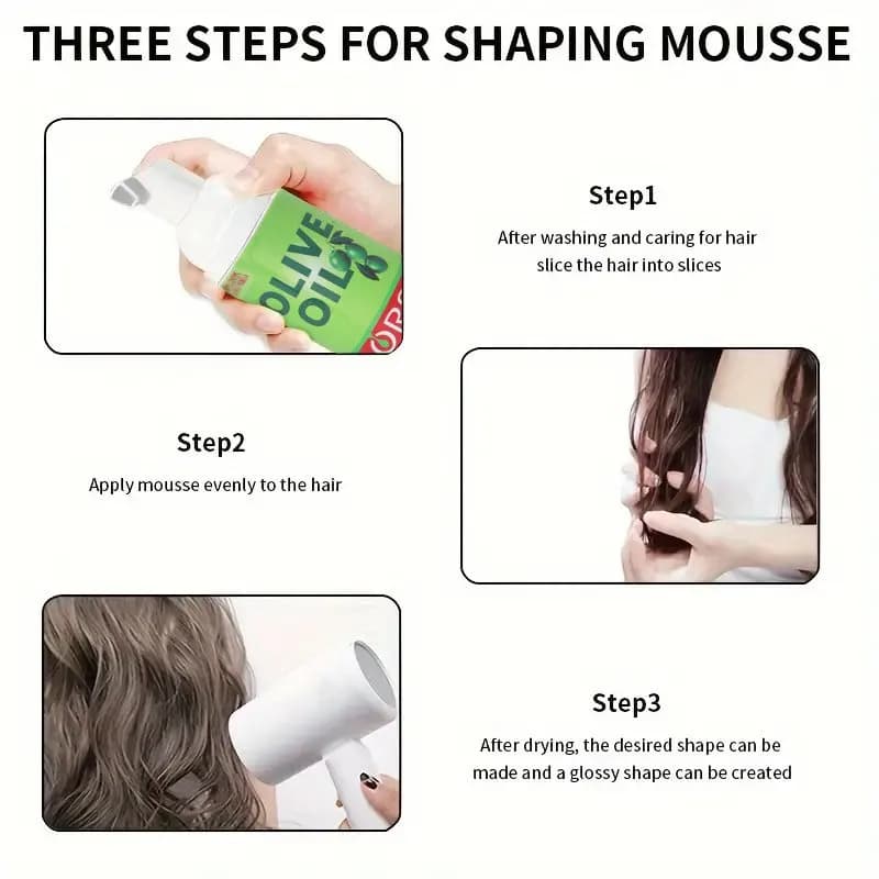 Mousse coiffante pour cheveux bouclés 207ML