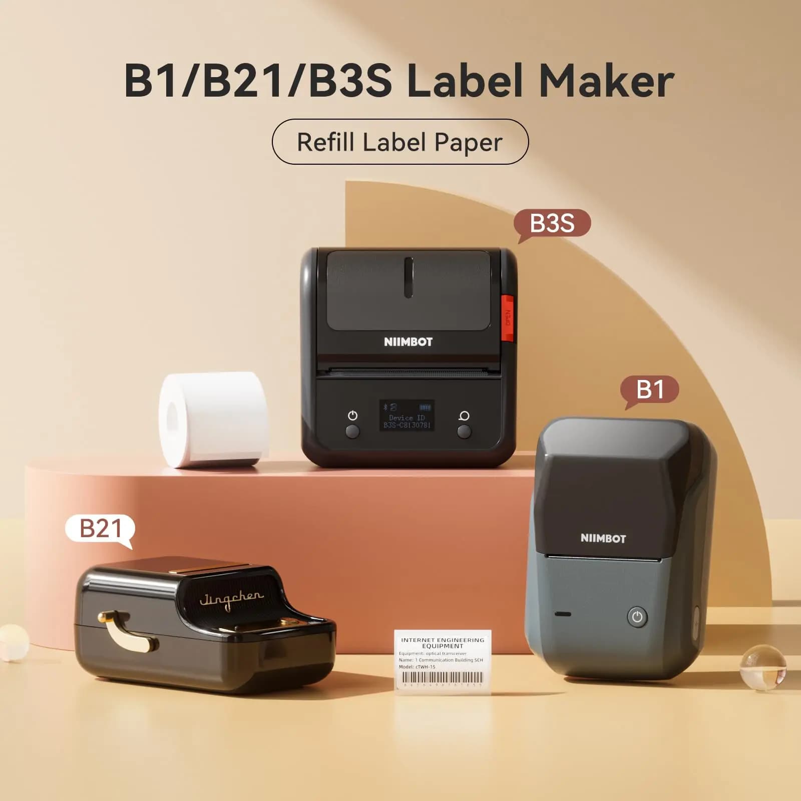 Rouleau de papier pour imprimante d'étiquettes B21 B1