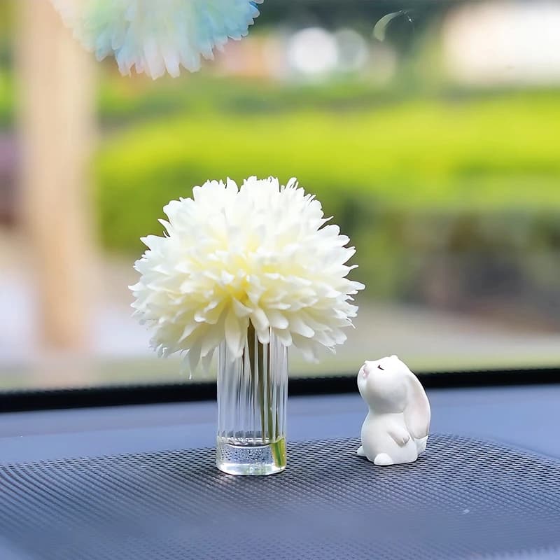 Lapin anti-fleurs mignon