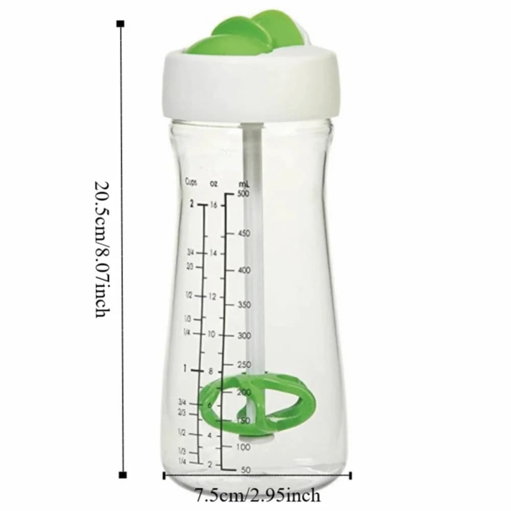 Bouteille doseuse à manivelle pour vinaigrette 500 ml