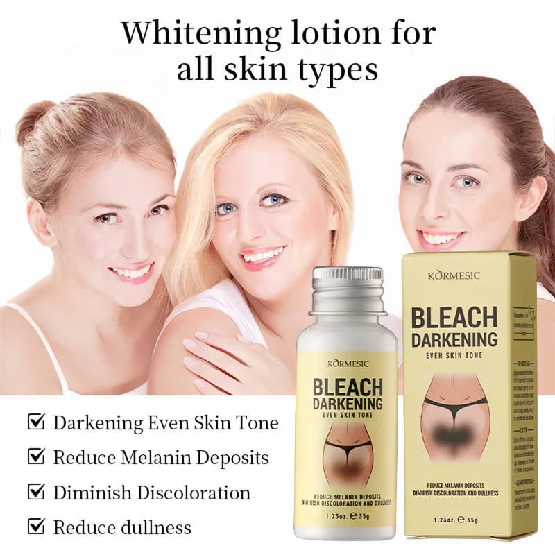 Crème blanchissante pour le corps, parties intimes, sérum blanchissant pour les aisselles, blanchit les fesses et les genoux, éclaircit l'intérieur des cuisses, intime, foncé, élimine la mélanine