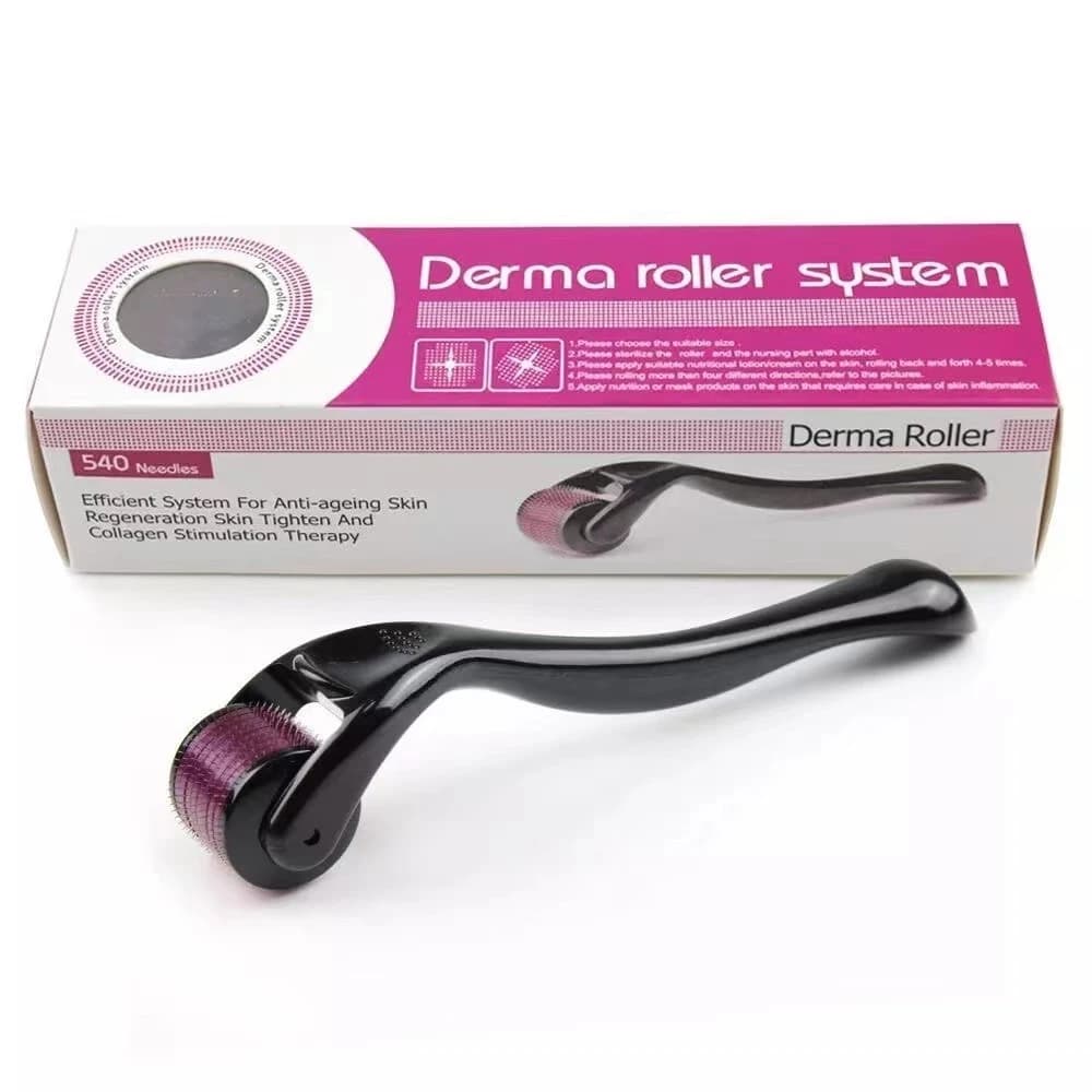 Rouleau Derma professionnel 540 pour la croissance des cheveux et de la barbe
