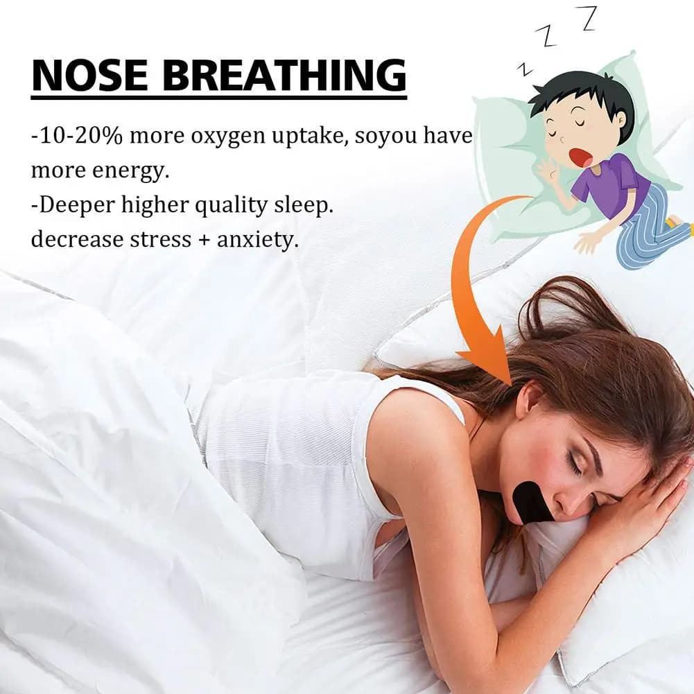 Patch pour arrêter de ronfler, Correction de la respiration du nez, améliore le sommeil, favorisant une meilleure haleine, bande orthopédique Portable pour le sommeil nocturne et la bouche