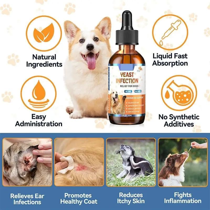 60ML 3 types de gouttes pour chiens