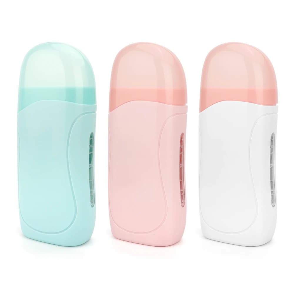 Unisexe rouleau sur cire dépilatoire crème épilation rouleau cire chauffage épilation cartouche chaude plus chaud équipement outil épilation Kit