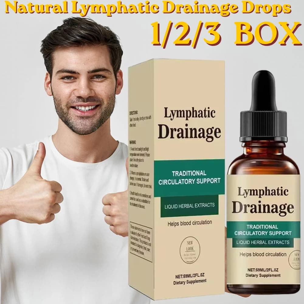 Gouttes de drainage lymphatique naturelles, accélèrent la circulation lymphatique, stimulent le flux sanguin, formule douce, soin quotidien du corps unisexe