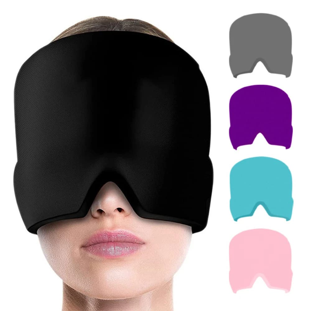 Bandeau de soulagement de la migraine en gel, couche unique, extensible, pour le froid et le chaud, pour soulager la douleur