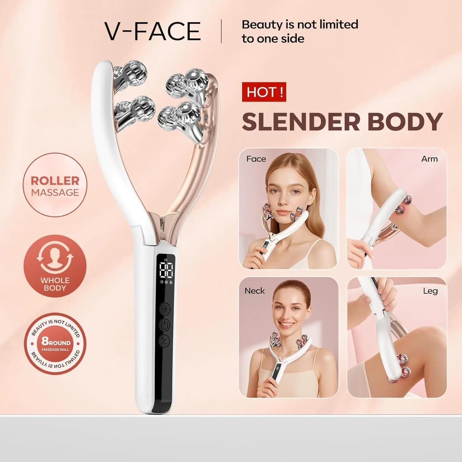 Rouleau de massage pour le visage EMS