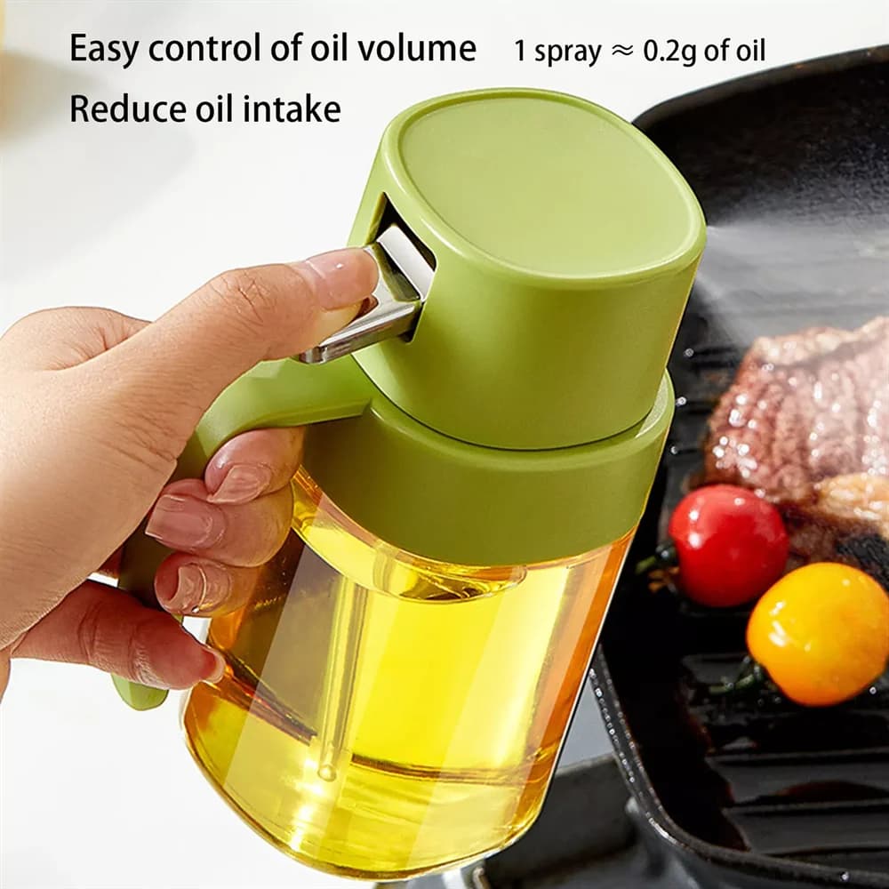 Bouteille de pulvérisation d'huile atomisée, Pot distributeur d'huile, poêle à frire à Air, pulvérisateur de vinaigre domestique de cuisine, pulvérisateur d'huile en verre, cuisson Simple