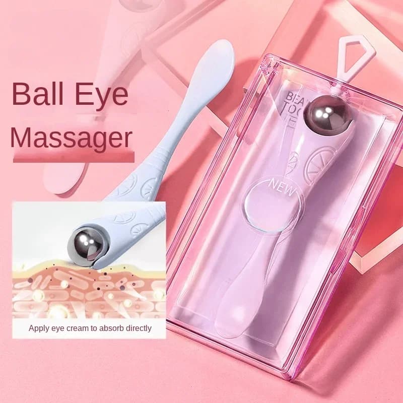 Un rouleau de massage oculaire manuel à double extrémité avec un design doux à rouler pour les délicats traitements oculaires