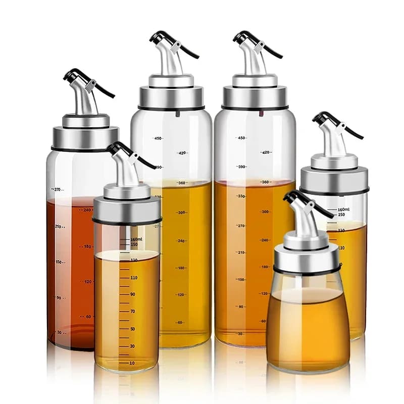 Pulvérisateur d'huile de cuisson, distributeur d'huile d'olive, distributeur de vinaigre, bouteille en verre pour huile d'olive et vinaigre, récipient à huile