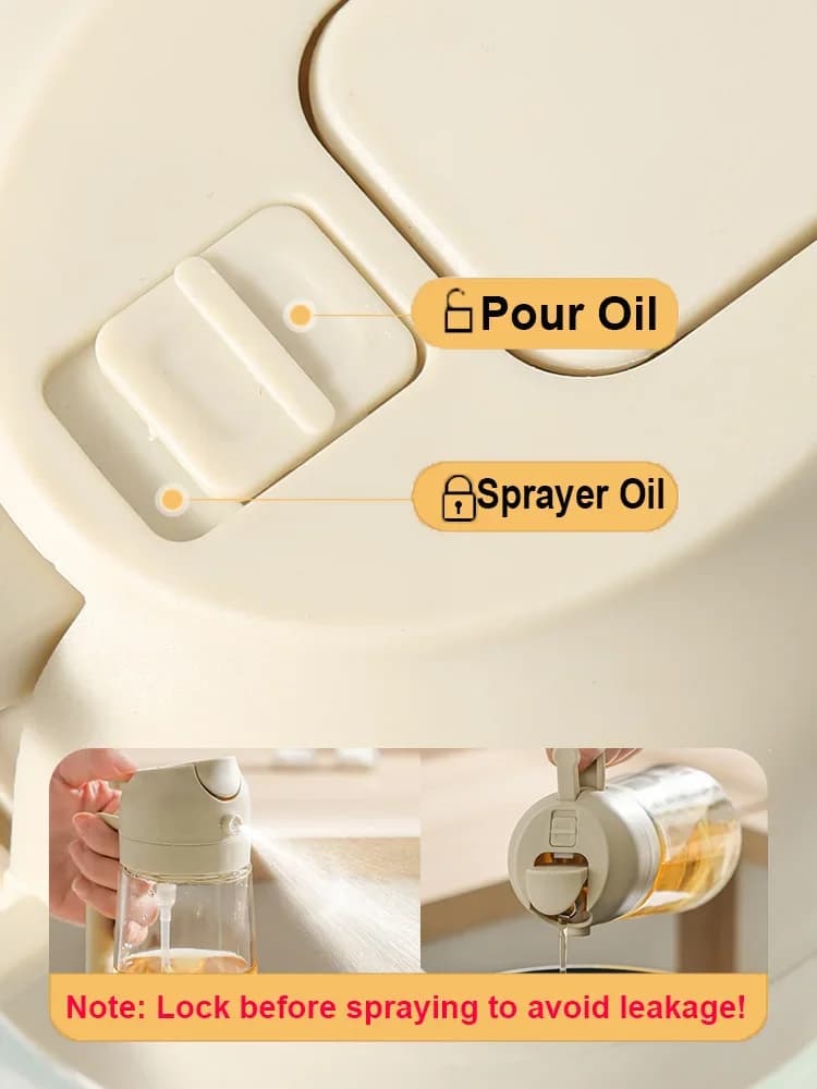 Pulvérisateur d'huile cuisine huiles d'olive vaporisateur bouteille 2 en 1 maison cuisine Air friteuse Spray Camping barbecue cuisson pulvérisateur d'huile bouteille en plastique