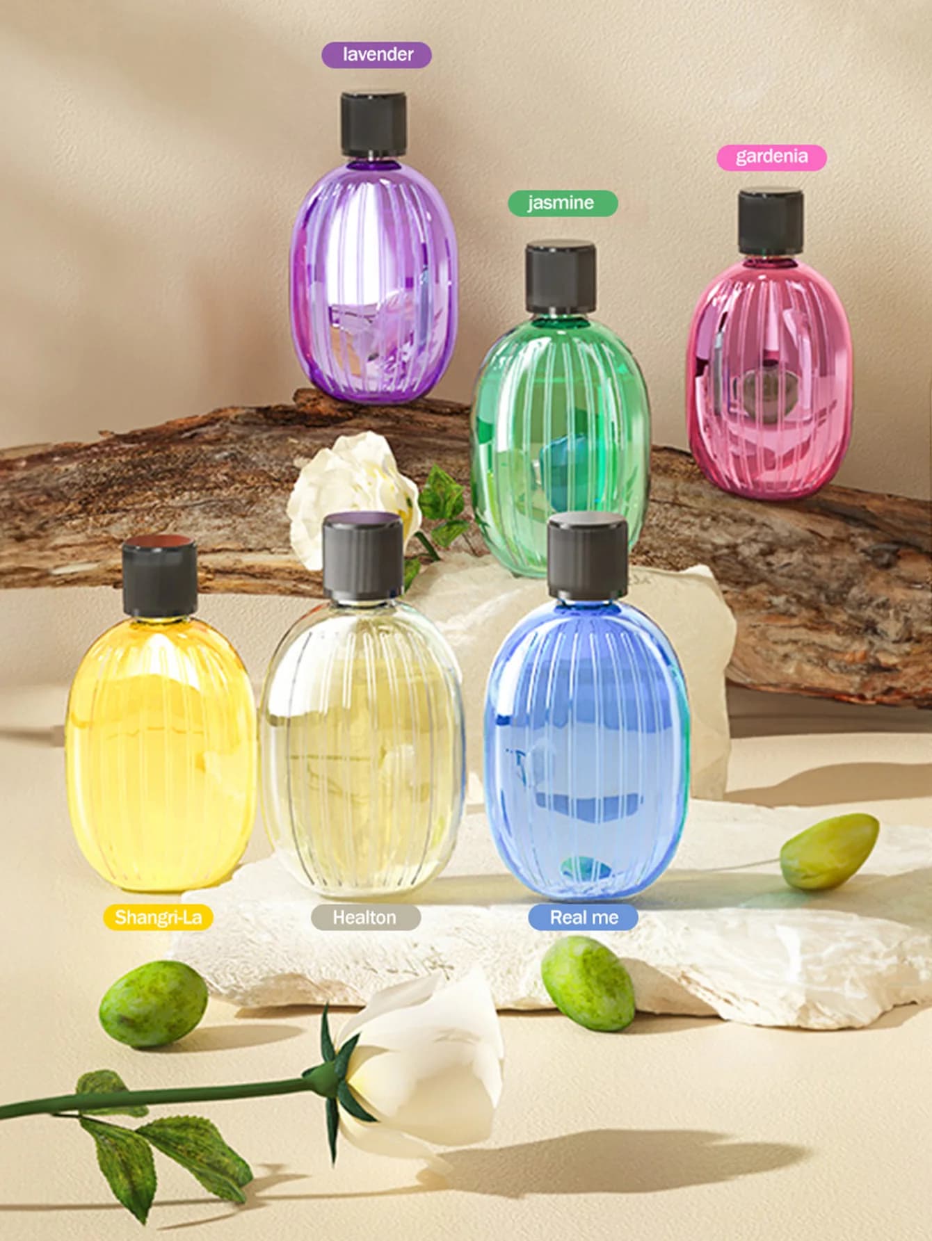 Diffuseur d'aromathérapie portable rechargeable - Machine de thérapie aux huiles essentielles - 6 types d'huiles d'aromathérapie -5 modes de pulvérisation