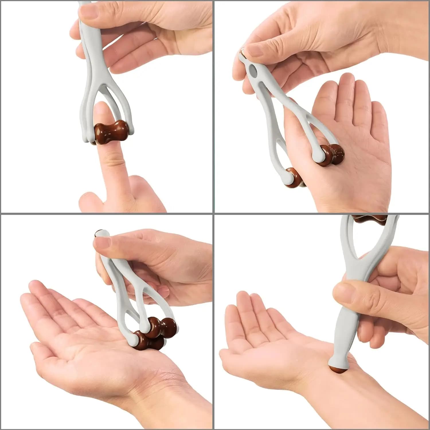 Soulagez la douleur du canal carpien et la raideur des doigts ! Les rouleaux double face massent les méridiens des mains, détendent les spasmes. Cadeau portable pour la famille.