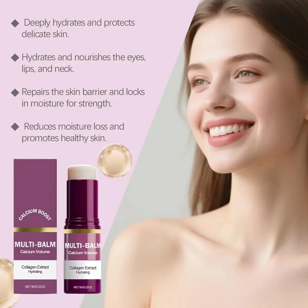 Bâton multi-baume à Volume de Calcium, bâton hydratant au collagène, crème pour le visage, Anti-rides, hydratant pour les yeux, le cou, soins de la peau, 1/2/3 pièces