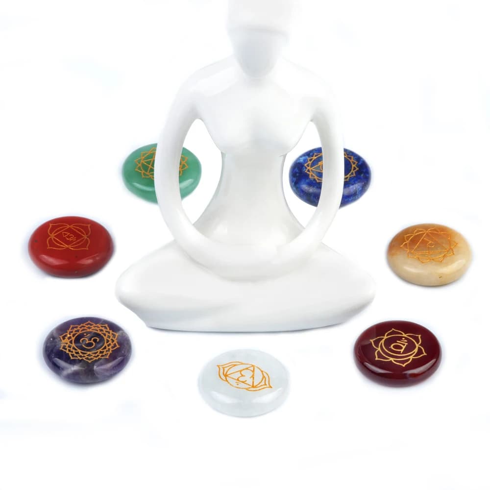 Pierres Précieuses de Guérison des Sept Chakras du Monde des Cristaux