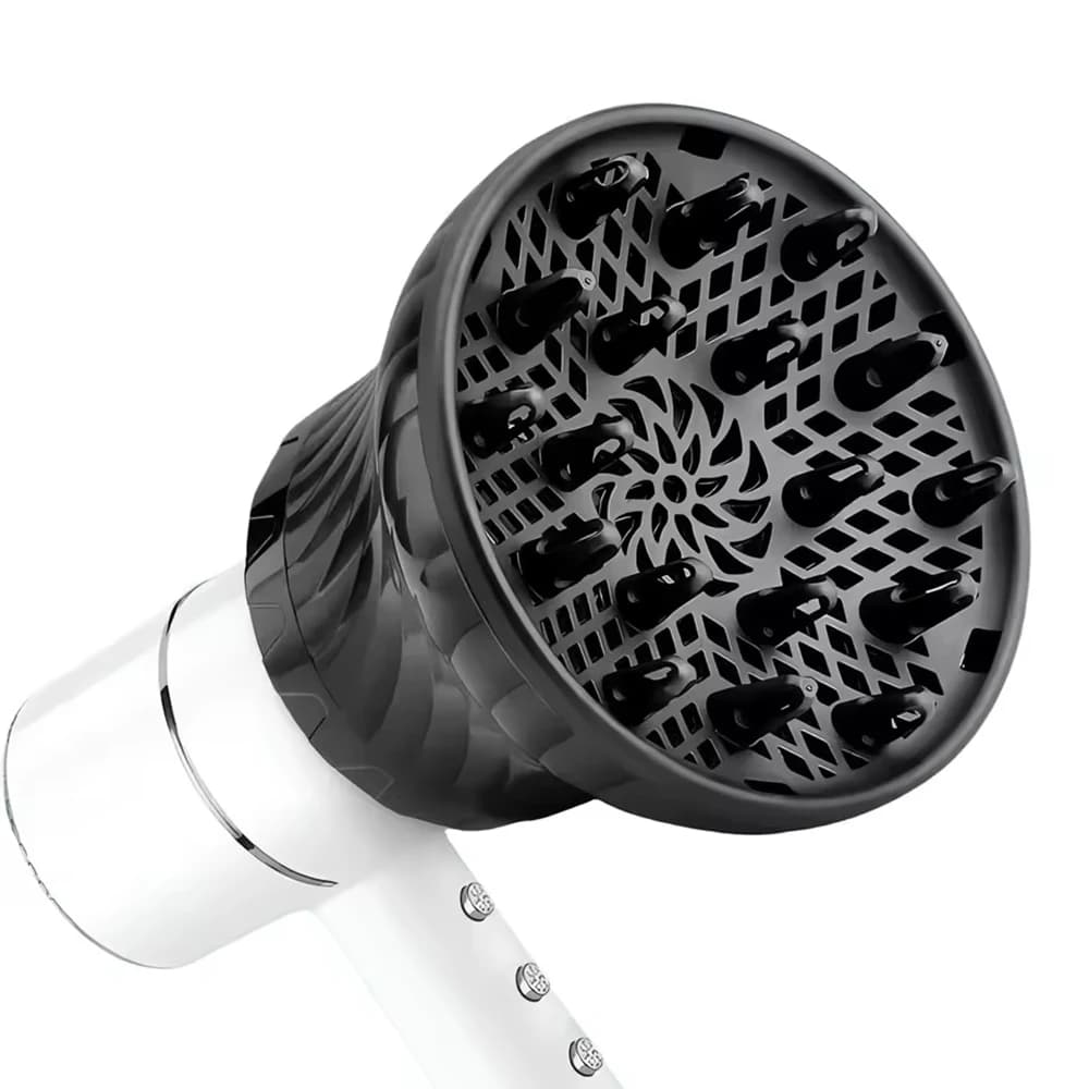 Diffuseur de cheveux universel Adaptable pour sèche-cheveux avec conception rotative cheveux bouclés grande capuche de vent forme fixe dispersant le vent
