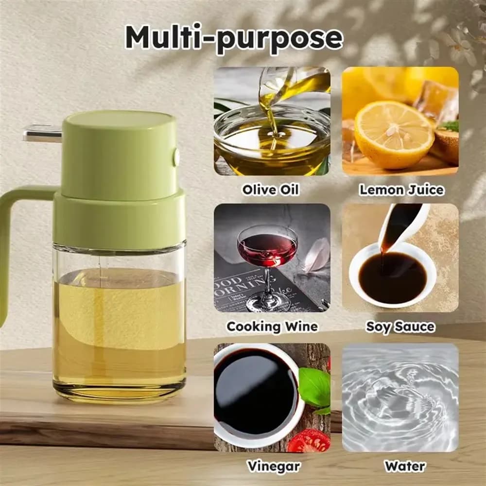 Bouteille de pulvérisation d'huile atomisée, Pot distributeur d'huile, poêle à frire à Air, pulvérisateur de vinaigre domestique de cuisine, pulvérisateur d'huile en verre, cuisson Simple