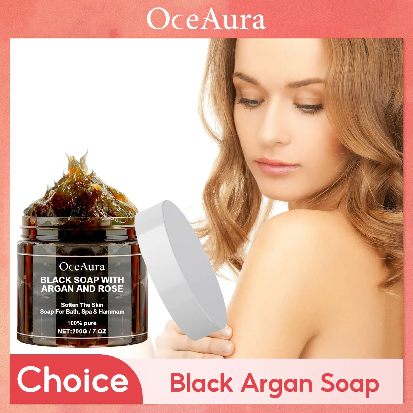 Savon nettoyant noir, exfoliant en profondeur, hydratant, peau douce, dissolvant d'obscurité, contrôle du sébum, réduit l'acné, crème de gommage éclaircissante pour le corps