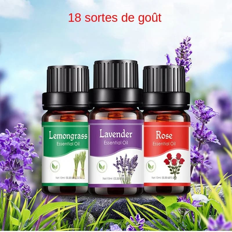 Château essentiel pour diffuseur d'arômes, humidificateur d'air domestique, soluble dans l'eau, assainisseur d'air, parfums, huile parfumée, 18 saveurs, 10ml