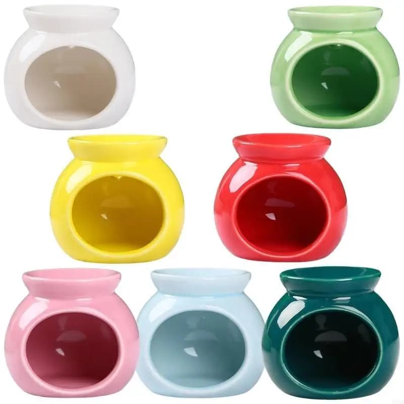 Brûleurs d'arômes d'huiles essentielles en céramique, bougeoir chauffe-plat, diffuseur parfumé