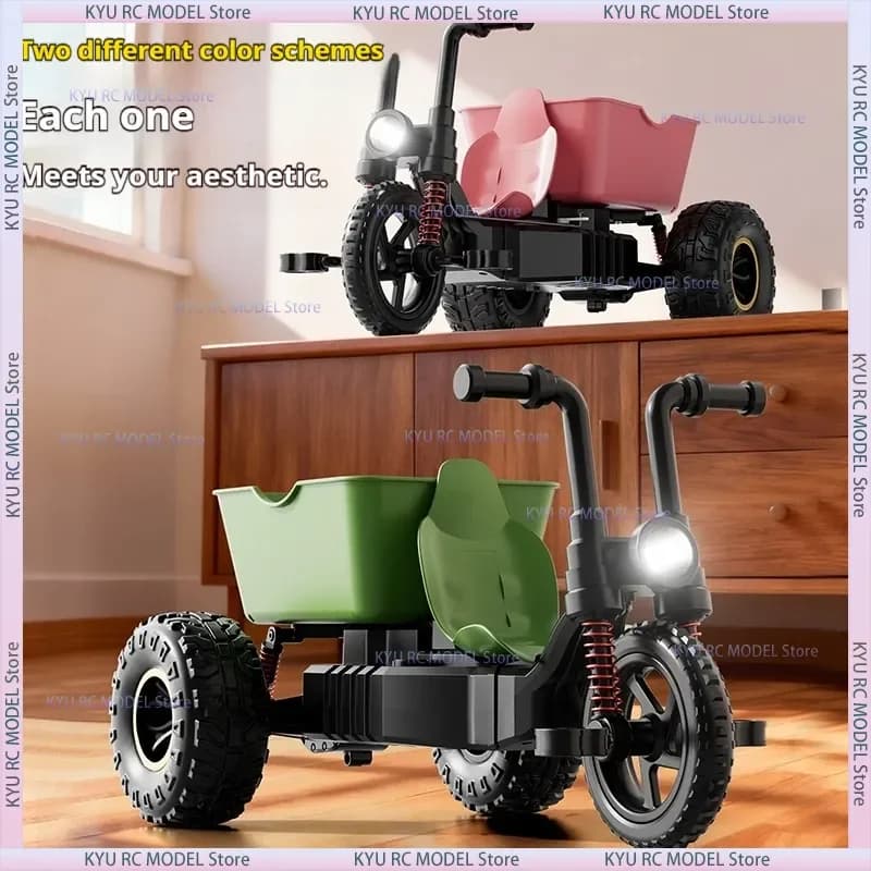 Voiture télécommandée Crazy Lamb RC Tricycle 2.4GHz - Drift haute vitesse, cascades, tout-terrain et escalade - Jouet électrique pour garçons