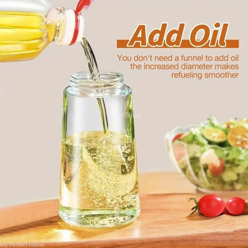 Bouteille de pulvérisation pour huiles de cuisine, vaporisateur d'huile d'olive, Cruet en plastique, distributeur d'huile de cuisine à 2 voies, accessoires de cuisine, ustensile