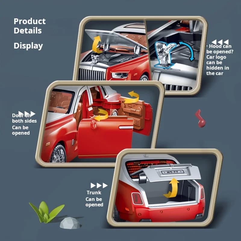1:32 Simulation Rolls-Royce Phantom modèle de voiture ornements de luxe en plastique voiture berline enfants jouet voiture garçon Collection