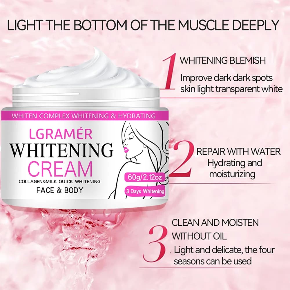 Crème blanchissante pour le visage