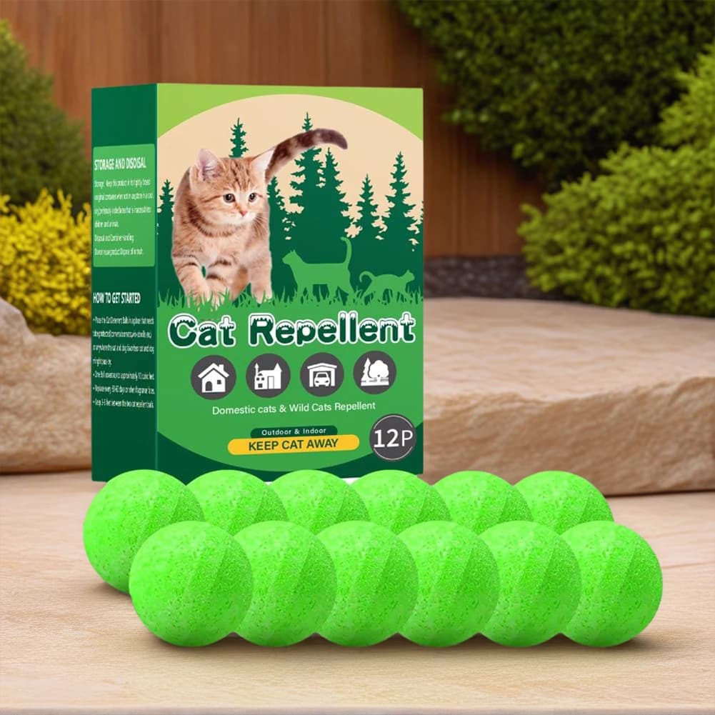 Lot de 12 balles répulsives pour chats