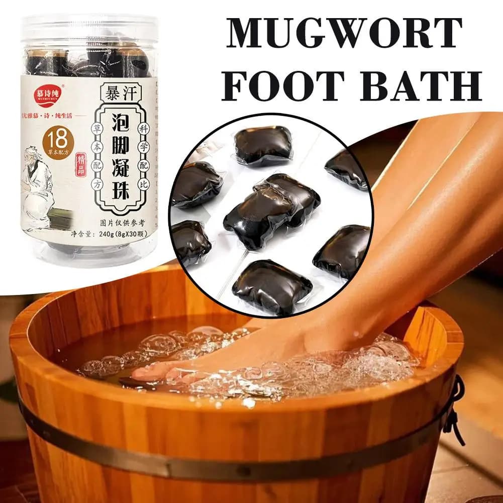 18 Essences à base de plantes naturelles formule les perles de trempage des pieds perles de bain de pieds à Dissolve rapide favorisant la Circulation des pieds pour toutes les personnes