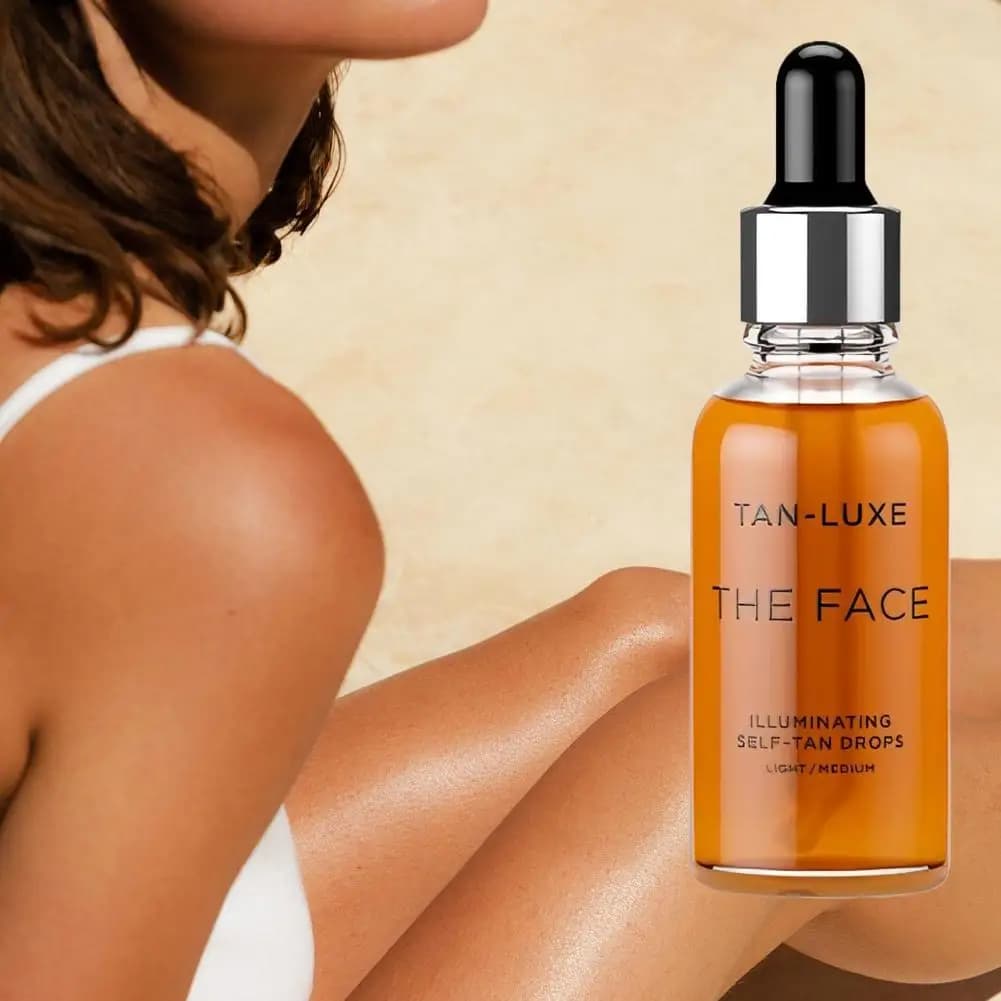 10 ml TAN-LUXE Gouttes autobronzantes visage et corps, huile illuminatrice bronzante, bronzage naturel, hydratant, extrait de plantes, essence bronzante