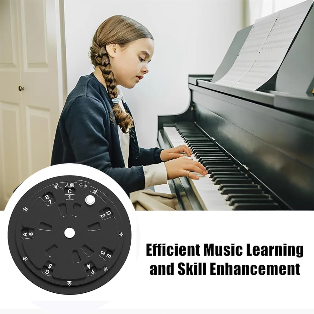 Roues d'accords de guitare, théorie musicale, cinquième roue, outil de mélodie, accords de guitare, disque de théorie musicale pour Piano, outil d'apprentissage de la guitare