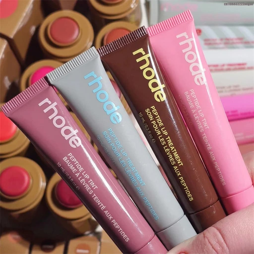 Baume à lèvres RHODE Pretzel Sweet Pea Caramelized Banana, gloss lissant, nourrissant, soin hydratant pour les lèvres, maquillage quotidien pour femmes.
