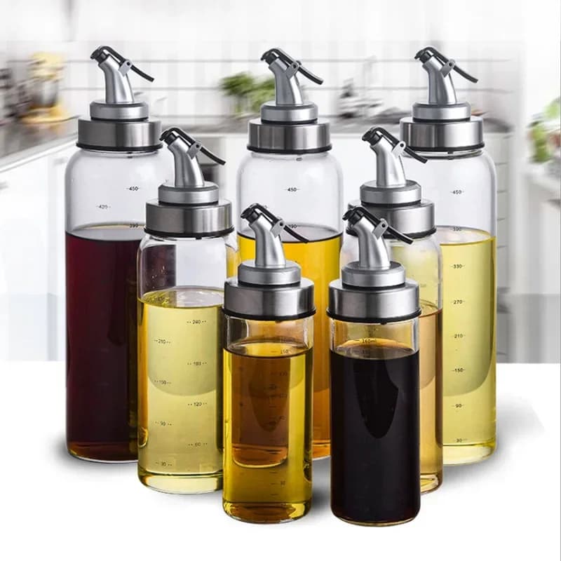 Pulvérisateur d'huile de cuisson, distributeur d'huile d'olive, distributeur de vinaigre, bouteille en verre pour huile d'olive et vinaigre, récipient à huile